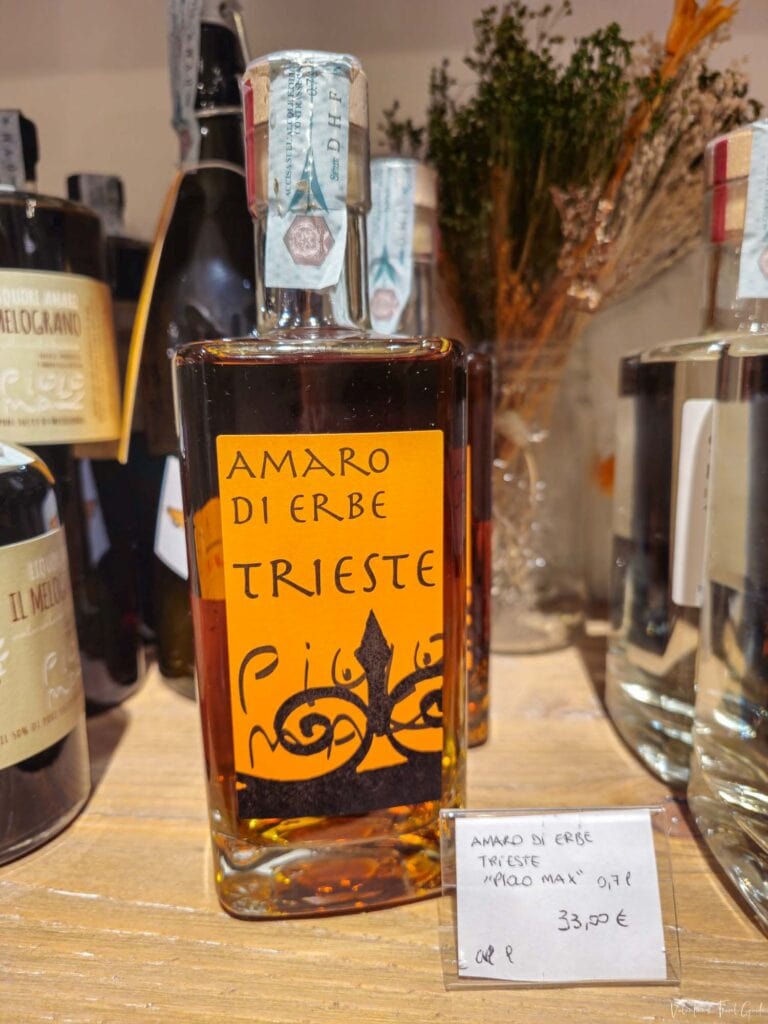 amaro di erbe is an herbs very common in many households and restaurants. It is one od the best liquors to drink in Trieste